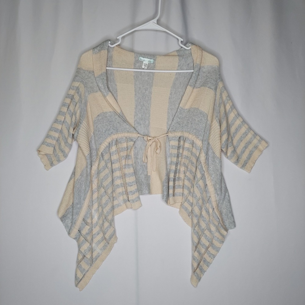 Kimchi Blue Cardigan Sweater Womens XS‎ Sparkle Flutter Tie Front Whimsigoth Y2K